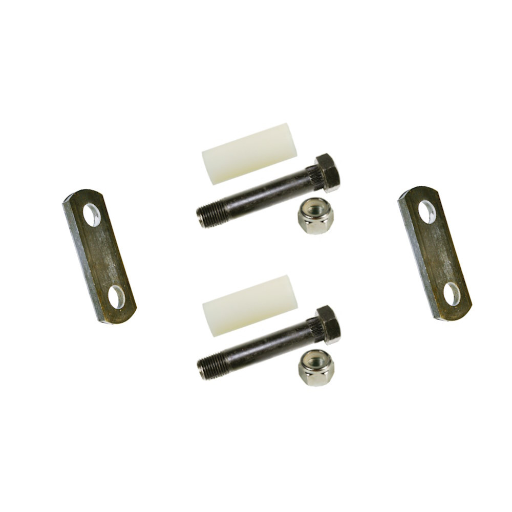 Shackle link replacement kit for 1-3/4" leaf spring with hardware