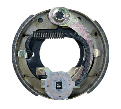 Right 2500lb electric brake complete backplate 7" x 1-1/4"