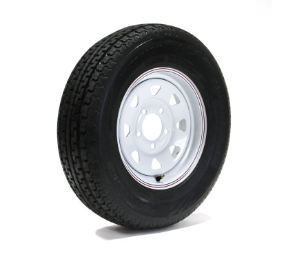 TOW RITE 175/80R13 6 Ply Tire on (5/4.5) White Rally Rim