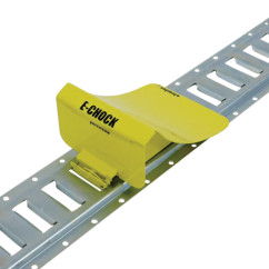 Wheel Chock for trailer E-Track system