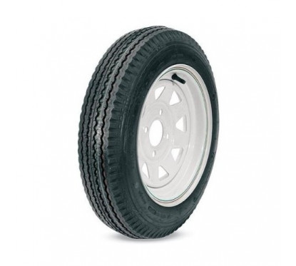 TOW RITE 5.30-12 6 Ply Tire on (4/4.0) White Rally Rim