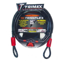 Câble De Sécurité Flexible En Acier 15' x 3/8" Trimax Trimaflex TDL1510