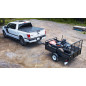 DK2 MMT5X7-DUG 5 ft x 7 ft Multi Purpose Utility Trailer with drive-up gate - Black