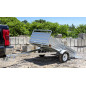 DK2 MMT5X7G-DUG 5 ft x 7 ft Multi Purpose Utility Trailer with drive-up gate - Galvanized