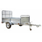 DK2 MMT5X7G-DUG 5 ft x 7 ft Multi Purpose Utility Trailer with drive-up gate - Galvanized