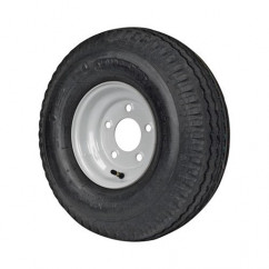 TOW RITE 4.80-8 6 Ply Tire on (5/4.5) White Rim