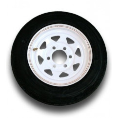GOODRIDE Radial 225/75R15 8 Ply Tire on 6 holes White Rally Rim