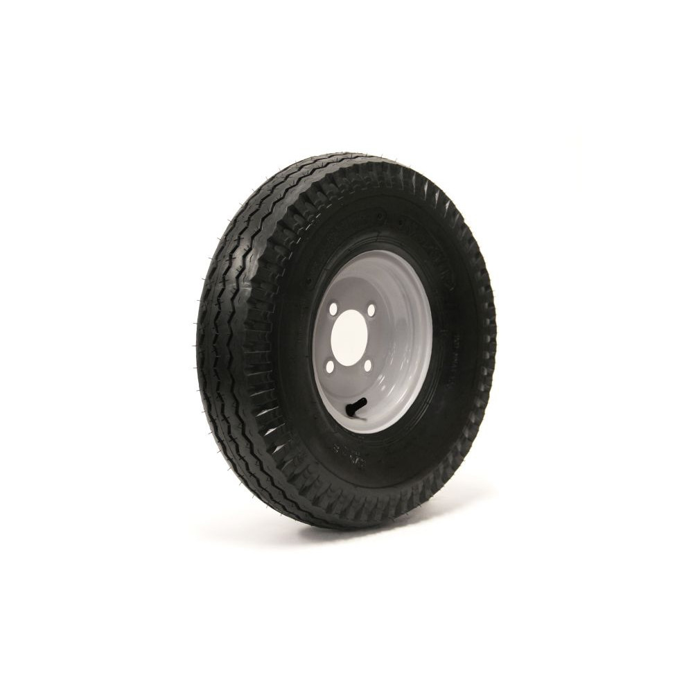 ROADGUIDER 5.70-8 6 Ply Tire on (4/4.0) White Rim
