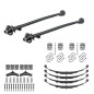 3500lb Straight Tandem Trailer Axle With 5 Stud Hubs Complete Kit