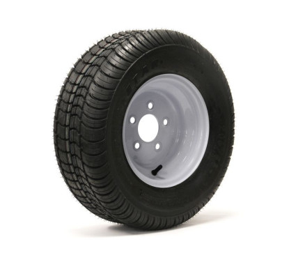 ROADGUIDER 205/65-10 (20.5 x 8.0-10) 6 Ply Tire on (5/4.5) White Rim