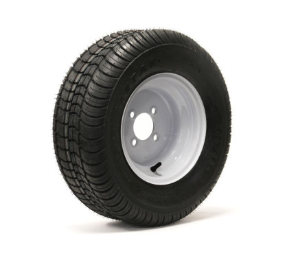 HAKUBA 205/65-10 (20.5 x 8.0-10) 6 Ply Tire on (4/4.0) White Rim