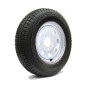 ROADGUIDER 175/80D13 6 Ply Tire on (5/4.5) White Rally Rim