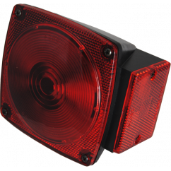 4-9/16" Right Side Red Square Trailer Light