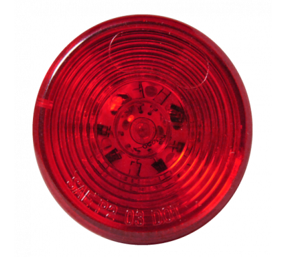 2" Led Red Round Trailer Light